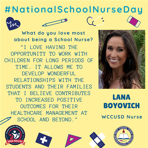 National School Nurse Day Post with Lana Boyovich